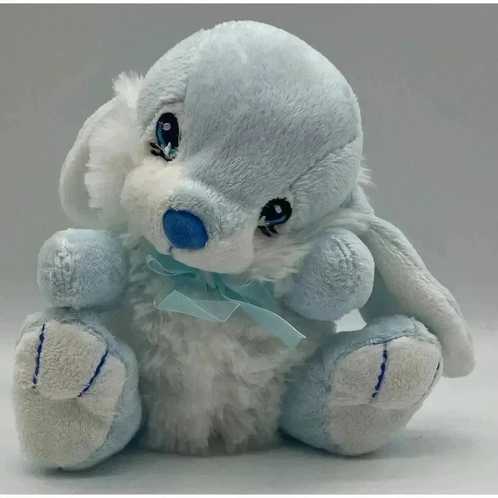 DanDee Collectors Choice Blue Rabbit Plush 2010 Small 7” Plush Stuffed Bunny Toy